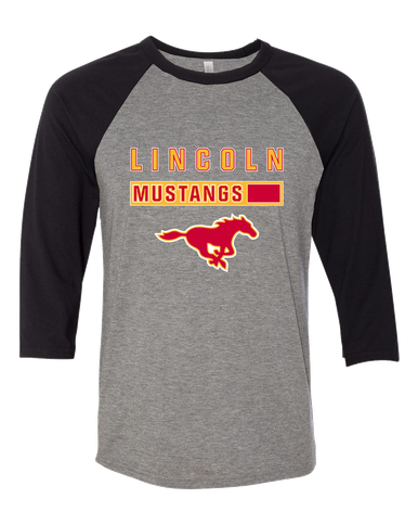 Abraham Lincoln Mustangs Mascot #7 Women's Baseball T-Shirt