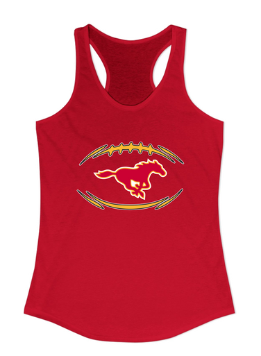 Abraham Lincoln Mustangs Football #3 Women's Tank Top