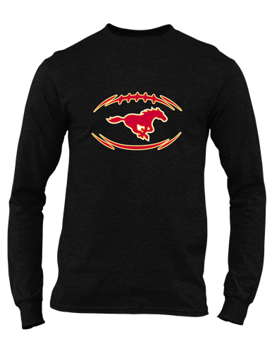 Abraham Lincoln Mustangs Football #3 Men's Premium LS T-Shirt