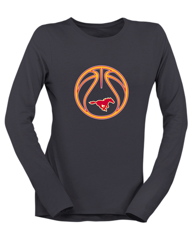 Abraham Lincoln Mustangs Basketball #2 Women's LS T-Shirt