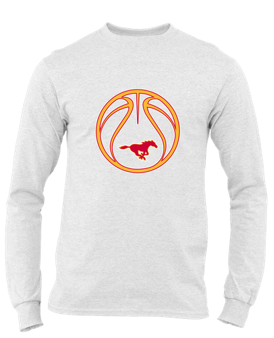 Abraham Lincoln Mustangs Basketball #2 Men's LS T-Shirt