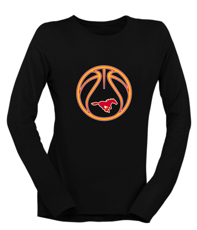 Abraham Lincoln Mustangs Basketball #2 Women's Premium LS T-Shirt