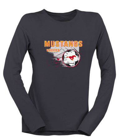 Abraham Lincoln Mustangs Soccer #2 Women's Premium LS T-Shirt
