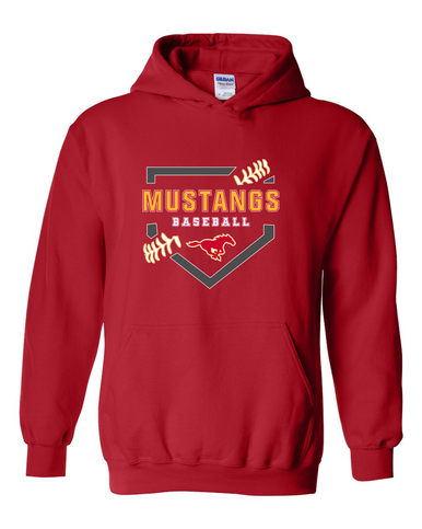 Abraham Lincoln Mustangs Baseball #2 Men's Hoodie