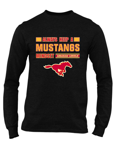Abraham Lincoln Mustangs Mindset Men's LS T-Shirt
