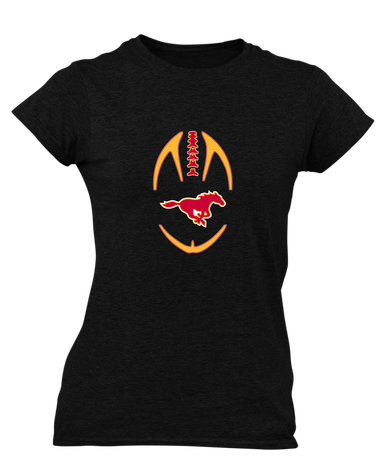 Abraham Lincoln Mustangs Football #4 Women's SS T-Shirt