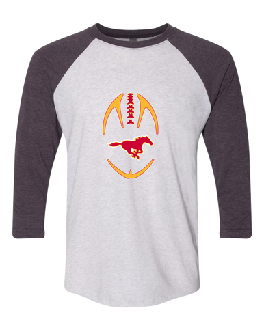 Abraham Lincoln Mustangs Football #4 Men's Baseball T-Shirt