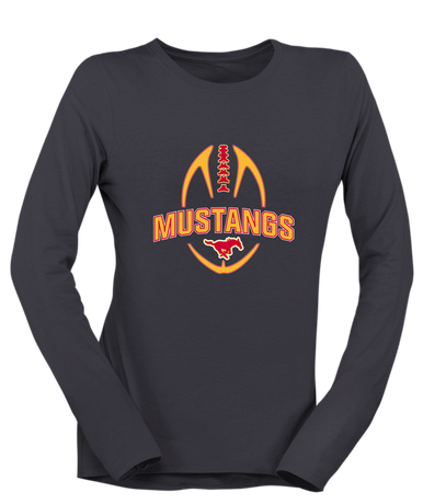Abraham Lincoln Mustangs Football #5 Women's LS T-Shirt
