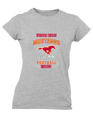 Abraham Lincoln Mustangs Football #6 Women's Premium SS T-Shirt