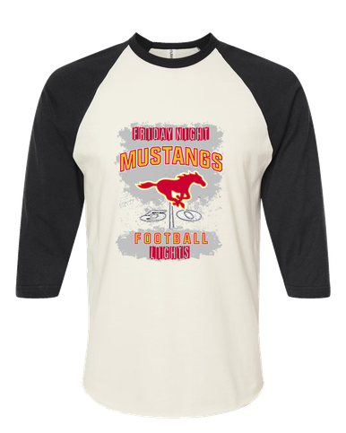 Abraham Lincoln Mustangs Football #6 Men's Baseball T-Shirt