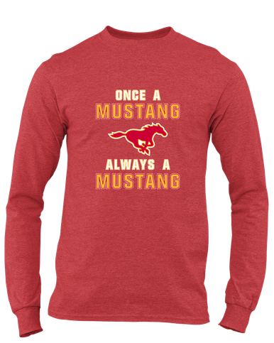 Abraham Lincoln Mustangs Once A Men's LS T-Shirt