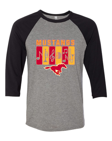 Abraham Lincoln Mustangs Band # 2 Women's Baseball T-Shirt