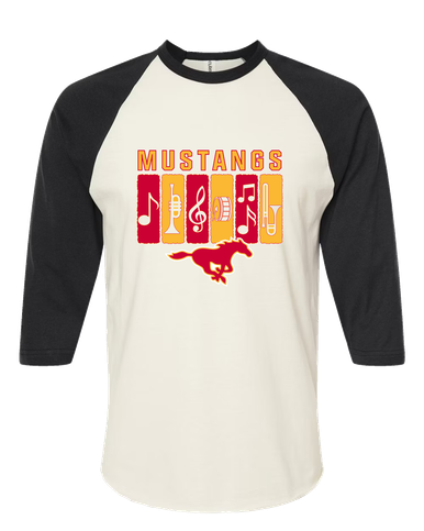 Abraham Lincoln Mustangs Band # 2 Men's Baseball T-Shirt