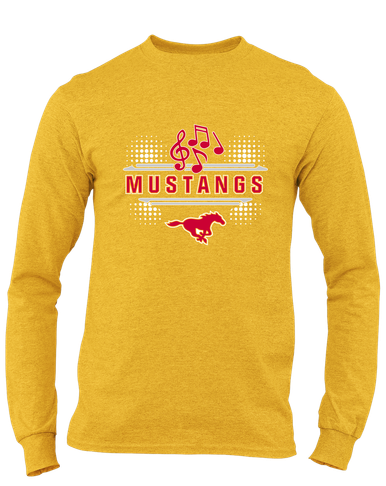 Abraham Lincoln Mustangs Band # 3 Men's LS T-Shirt