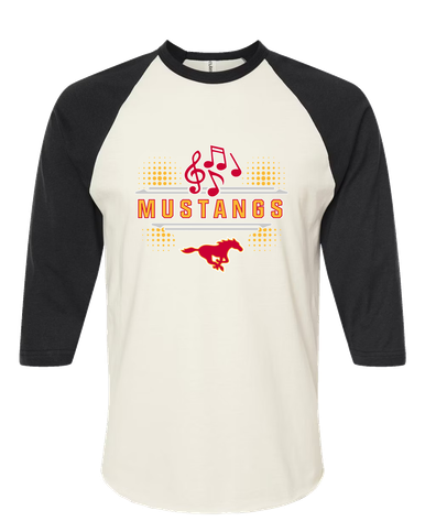Abraham Lincoln Mustangs Band # 3 Women's Baseball T-Shirt