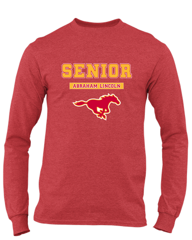 Abraham Lincoln Mustangs Senior #2 Men's LS T-Shirt
