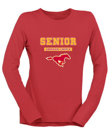 Abraham Lincoln Mustangs Senior #2 Women's Premium LS T-Shirt