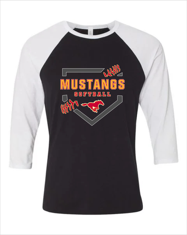 Abraham Lincoln Mustangs Softball #2 Women's Baseball T-Shirt