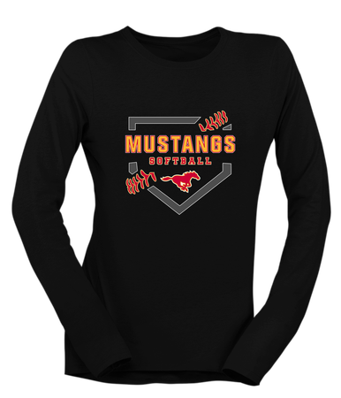 Abraham Lincoln Mustangs Softball #2 Women's Premium LS T-Shirt