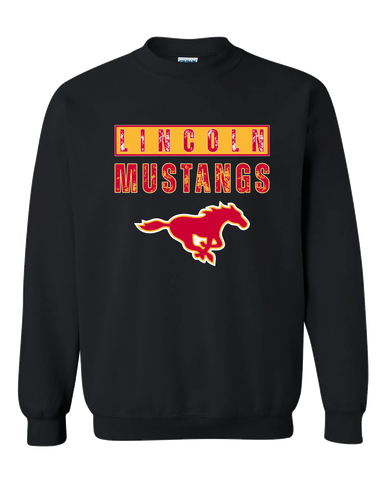 Abraham Lincoln Mustangs Mascot #9 Men's Sweatshirt