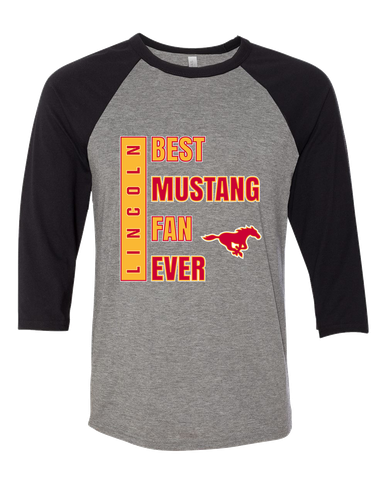 Abraham Lincoln Mustangs Best Mustang Fan Men's Baseball T-Shirt