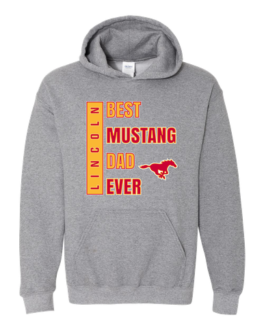 Abraham Lincoln Mustangs Best Mustang Dad Men's Hoodie