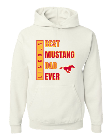 Abraham Lincoln Mustangs Best Mustang Dad Men's Premium Hoodie