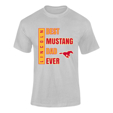 Abraham Lincoln Mustangs Best Mustang Dad Men's Premium SS T-Shirt
