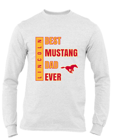Abraham Lincoln Mustangs Best Mustang Dad Men's Premium LS T-Shirt