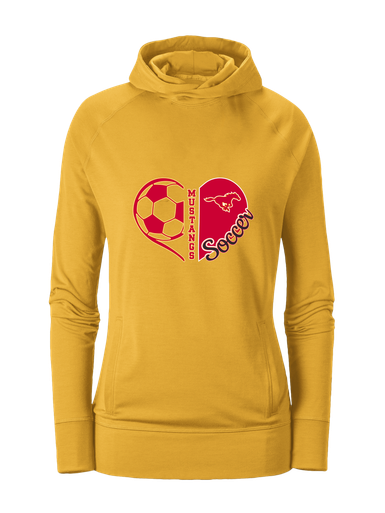 Abraham Lincoln Mustangs Heart Soccer Women's Hoodie