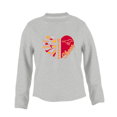 Abraham Lincoln Mustangs Heart Cheer Women's Sweatshirt