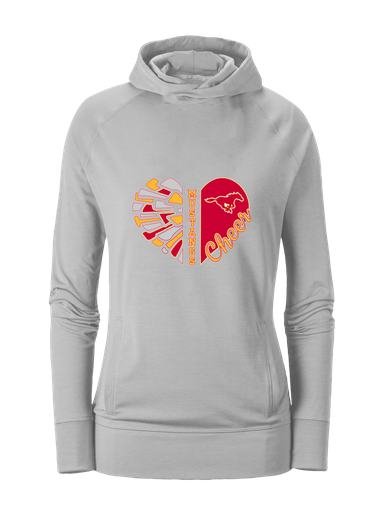 Abraham Lincoln Mustangs Heart Cheer Women's Hoodie