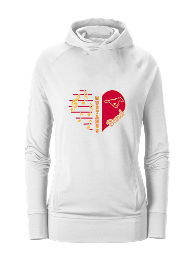 Abraham Lincoln Mustangs Heart Band Women's Hoodie