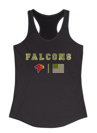 Torrey Pines Falcons Camo Flag Women's Tank Top