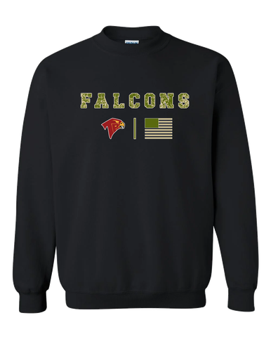 Torrey Pines Falcons Camo Flag Men's Sweatshirt