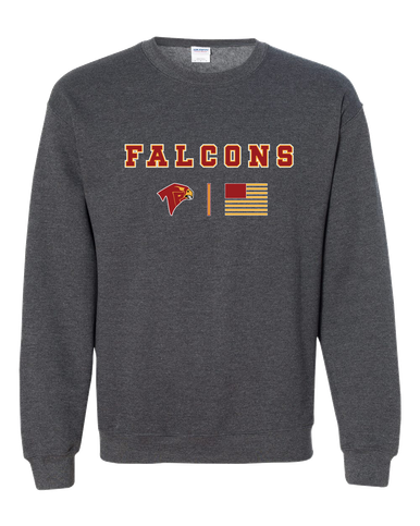 Torrey Pines Falcons Team Colors Flag Men's Sweatshirt