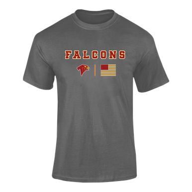 Torrey Pines Falcons Team Colors Flag Men's SS T-Shirt