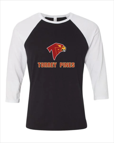 Torrey Pines Falcons Mascot #2 Women's Baseball T-Shirt