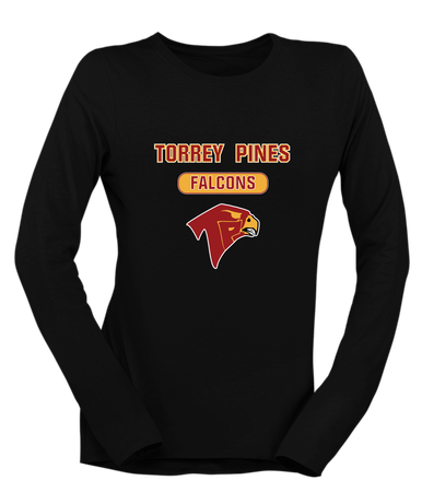 Torrey Pines Falcons Mascot #3 Women's LS T-Shirt