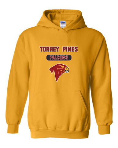 Torrey Pines Falcons Mascot #3 Men's Hoodie