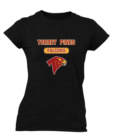 Torrey Pines Falcons Mascot #3 Women's Premium SS T-Shirt