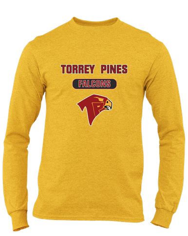 Torrey Pines Falcons Mascot #3 Men's LS T-Shirt