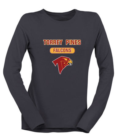 Torrey Pines Falcons Mascot #3 Women's Premium LS T-Shirt