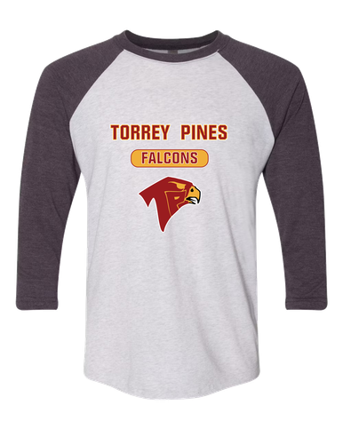 Torrey Pines Falcons Mascot #3 Women's Baseball T-Shirt
