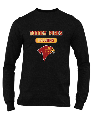 Torrey Pines Falcons Mascot #3 Men's Premium LS T-Shirt