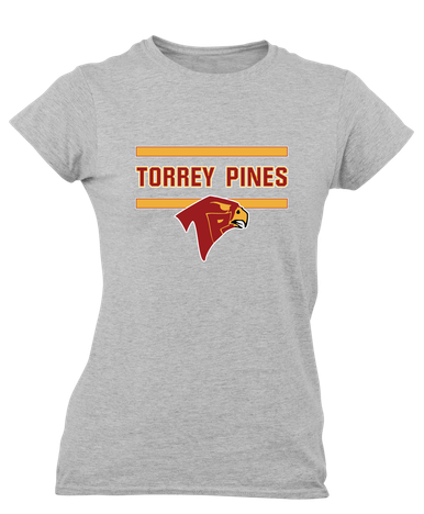 Torrey Pines Falcons Mascot #4 Women's Premium SS T-Shirt