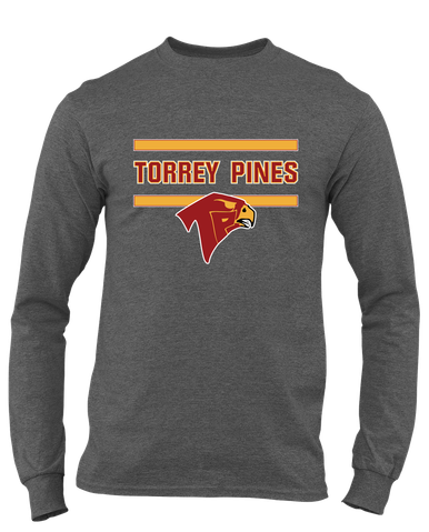 Torrey Pines Falcons Mascot #4 Men's LS T-Shirt