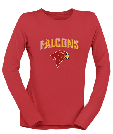 Torrey Pines Falcons Mascot #6 Women's LS T-Shirt