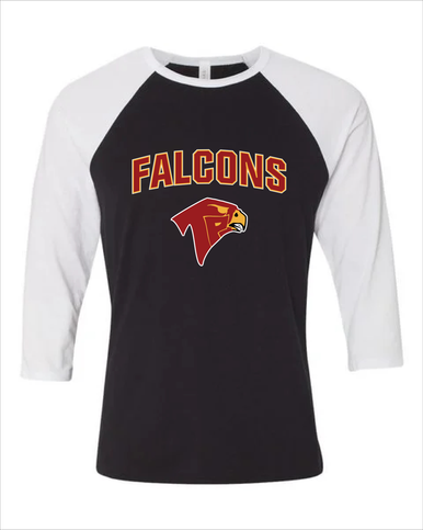 Torrey Pines Falcons Mascot #6 Women's Baseball T-Shirt