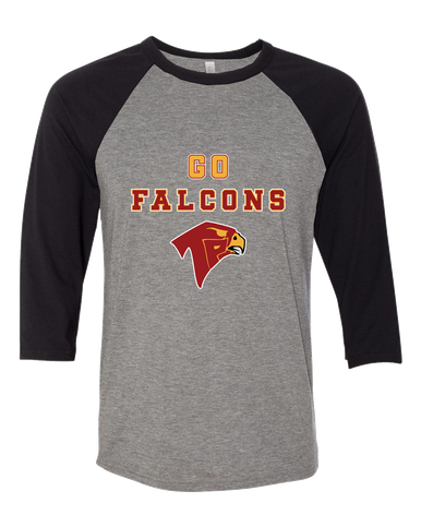 Torrey Pines Falcons Go Team Women's Baseball T-Shirt